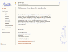 Tablet Screenshot of amarillis-musikverlag.de